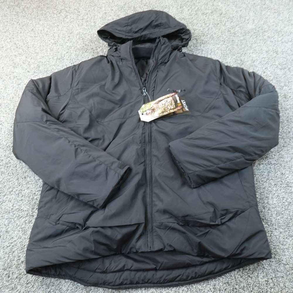 NEW Snugpak Jacket Mens 2XL Black Arrowhead Hooded Puffer Coat Outdoor Hiking